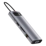 Baseus Gleam USB-C Docking Station με HDMI 4K PD Ethernet και συνδεση 2 Οθονών Γκρι (CAHUB-CU0G) (BASCAHUB-CU0G) - Image 2