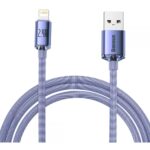 Baseus Crystal Shine Braided USB to Lightning Cable Μωβ 2m  (CAJY000105) (BASCAJY000105) - Image 2