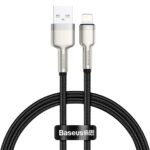 Baseus Braided USB to Lightning Cable Μαύρο 0.25m  (CALJK-01) (BASCALJK-01) - Image 2