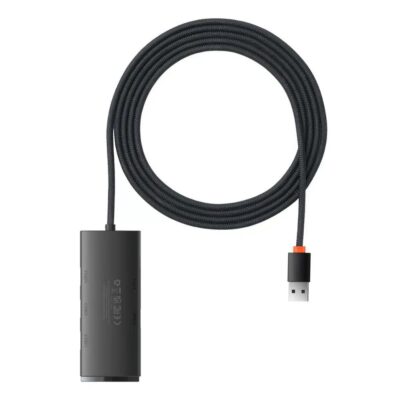 Baseus Lite Series 2m USB 3.0 Hub 4 Θυρών με σύνδεση USB-A (WKQX030201) (BASWKQX030201)