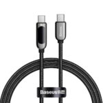 Baseus Display Braided USB 2.0 Cable USB-C male - USB-C male Black 1m (CATSK-B01) (BASCATSK-B01) - Image 2