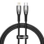 Baseus USB-C Cable For Lightning Glimmer Series, 20w, 1m Black (CADH000001) (BASCADH000001) - Image 2