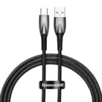 Baseus USB Cable For USB-C Glimmer Series, 100w, 1m Black (CADH000401) (BASCADH000401) - Image 2