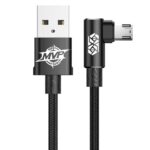 Baseus Mvp Elbow Cable USB To Micro USB 2a 1m - Black (CAMMVP-B01) (BASCAMMVP-B01) - Image 2