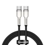 Baseus Cable USB-C To USB-C Cafule, 100w, 1m Black (CATJK-C01) (BASCATJK-C01) - Image 2
