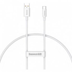 Baseus Cable USB do USB-C Superior 100W 0.25m (white) (P10320102214-00) (BASP10320102214-00)