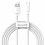 Baseus Simple Wisdom Data Cable Kit USB To Micro 2.1a 2pcs/set 1.5m White (TZCAMZJ-02) (BASTZCAMZJ-02) - Image 2