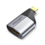 VENTION Type-C to HDMI Adapter Gray Aluminum Alloy Type (TCDH0) (VENTCDH0) - Image 2