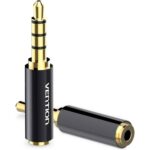 VENTION 3.5mm Male to 2.5mm Female Audio Adapter Black Metal Type (BFBB0) (VENBFBB0) - Image 2