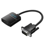 VENTION VGA to HDMI Converter with Female Micro USB and Audio Port 0.15M Black (ACNBB) (VENACNBB) - Image 2