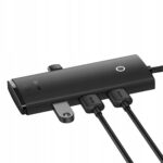 Baseus Lite Series Hub 4in1 USB to 4x USB 3.0, 25cm (Black) (WKQX030001) (BASWKQX030001) - Image 2