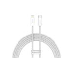 Baseus USB-C cable for Lightning Dynamic Series, 20W, 2m (white) (CALD000102) (BASCALD000102)