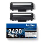 Brother TN2420 Toner Twin Pack Black (TN2420TWIN) (BRO-TN-2420TWIN) - Image 2