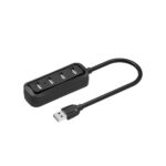 VENTION 4-Ports USB 2.0 Hub 0.5M Black (VAS-J43-B050) (VENVAS-J43-B050) - Image 2