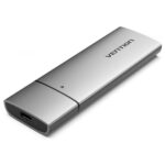 VENTION M.2 NVMe SSD Enclosure (USB 3.1 Gen 2-C) Gray Aluminum Alloy Type (KPGH0) (VENKPGH0) - Image 2