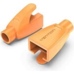 VENTION RJ45 Strain Relief Boots Orange PVC Type 50-Pack (IODO0-50) (VENIODO0-50) - Image 2