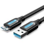 VENTION USB 3.0 A Male to Micro B Male Cable 3M Black PVC Type (COPBI) (VENCOPBI) - Image 2