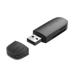 VENTION 2 in 1 USB 3.0 A Card Reader (SD+TF) Black Single Drive Letter (CLFB0) (VENCLFB0) - Image 2