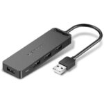 VENTION 4-Port USB 2.0 Hub with Power Supply 1M Black (CHMBF) (VENCHMBF) - Image 2