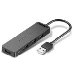 VENTION 4-Port USB 2.0 Hub with Power Supply 0.5M Black (CHMBD) (VENCHMBD) - Image 2