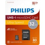 Philips microSDHC 32GB Class 10 U1 UHS-I με αντάπτορα (PHMSDA32GUHSIU1P2) (PHIPHMSDA32GUHSIU1P2) - Image 2