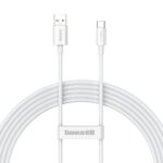 Baseus Superior Series Cable USB to USB-C 65W PD 2m white (CAYS001002) (BASCAYS001002) - Image 2