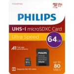 Philips 2-Pack microSDXC 64GB Class 10 U1 V10 A1 UHS-I με αντάπτορα (PHMSDA64GUHSIU1P2) (PHIPHMSDA64GUHSIU1P2) - Image 2