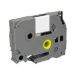 MediaRange Plastic Tape Cassette For Label Printers Using Brother TZ-651/TZe-651 24mm 8m Laminated Black On Yellow (MRBTZ651) - Image 2