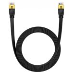 Baseus Καλώδιο Δικτύου Ethernet RJ45 CAT 7 UTP Flat 8m Μαύρο (B00133207111-05) (BASB00133207111-05) - Image 2