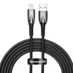 Baseus Καλώδιο USB σε Lightning Glimmer Series 2.4A 2m Μαύρο (CADH000301) (BASCADH000301)