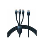 Baseus Καλώδιο USB 3σε1 Flash Series 2 USB-C/MicroUSB/Lightning 100W 1.5m Μπλε (CASS030203) (BASCASS030203) - Image 2