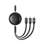 Baseus Fast Charging Cable 3in1 Free2Draw USB-C to USB-C/Lightning/Micro 100W 1.1m Black (P10368700111-04) (BASP10368700111-04) - Image 2