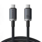 Baseus Fast Charging Cable Crystal Shine USB-C to USB-C 100W 1.5m 20Gb Black (P10318204111-00) (BASP10318204111-00) - Image 2