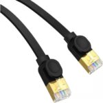 Baseus Καλώδιο Δικτύου Ethernet RJ45 CAT 7 UTP Flat 2m Μαύρο (B00133207111-02) (BASB00133207111-02) - Image 2