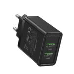 VENTION 2-Port USB (A+A) Wall Charger (18W/18W) EU Black (FBAB0-EU) (VENFBAB0-EU) - Image 2