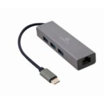 Gembird USB 2.0 Hub 4 Θυρών με σύνδεση USB-C Λευκό (A-CMU3-LAN-01) (GEMA-CMU3-LAN-01) - Image 2