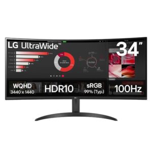 LG 34WR50QK-B Ultrawide VA HDR Curved Monitor 34" (LG34WR50QK-B)