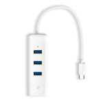 TP-LINK USB 2.0 3 Port Hub with USB-A / Ethernet Connection (UE330C) (TPUE330C) - Image 2