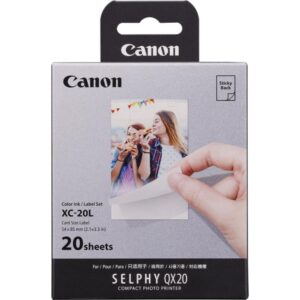 Canon XC-20L Color Ink & Sticker Set 20prints 54x85 mm (6755C002) (CANXC-20L)