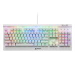 Sharkoon SKILLER SGK3 White White US-Layout Kailh Red (31221) (SHR31221) - Image 2