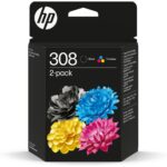 HP Μελάνι Inkjet No.308 2-Pack Black/Tri-Color (6L6S6UE) (HP6L6S6UE) - Image 2