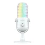 Razer Seiren V3 Chroma White RGB USB Condenser Microphone Gain Limiter Build-in Shock Absorb (RZ19-05060200-R3M1) (RAZRZ19-05060200-R3M1) - Image 2