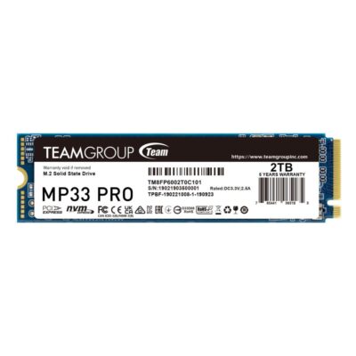 TeamGroup Δίσκος SSD 2TB MP33 PRO PCIe M.2 PCIe 3.0 x4 NVME (TM8FPD002T0C101) (TEGTM8FPD002T0C101)