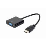 Cablexpert A-HDMI-VGA-04 Adapter HDMI-a(M) ->VGA (F), On Cable, Black (A-HDMI-VGA-04) (GEMA-HDMI-VGA-04) - Image 2