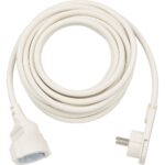 Brennenstuhl Quality Plastic Extension Cable with Flat Plug 5m H05VV-F3G1.5 white (1168980250) (BNN1168980250) - Image 2