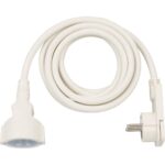 Brennenstuhl Quality Plastic Extension Cable with Flat Plug 3m H05VV-F3G1.5 white (1168980230) (BNN1168980230) - Image 2