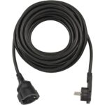 Brennenstuhl Quality Plastic Extension Cable with Flat Plug 10m H05VV-F3G1.5 black (1168980010) (BNN1168980010) - Image 2