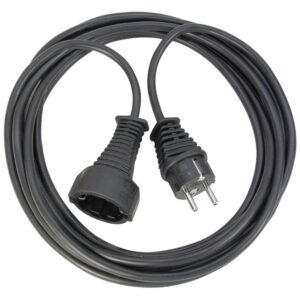 Brennenstuhl Quality plastic extension cable 25m black H05VV-F 3G1.5 (1165480) (BNN1165480)