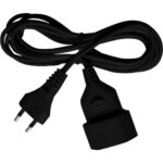 Brennenstuhl Plastic extension cable 5m black H03VVH2-F 2x0,75 (1161800) (BNN1161800) - Image 2