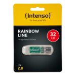 Intenso USB 2.0 Stick 32GB Rainbow Line Transparent (3502480) (NSO3502480) - Image 2